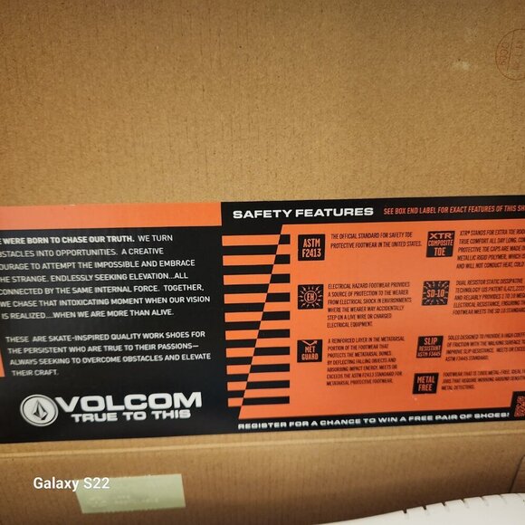 Volcom Vitals Composite Toe Work Sneaker - Women's. NIB Size 11 Wide - Picture 8 of 10